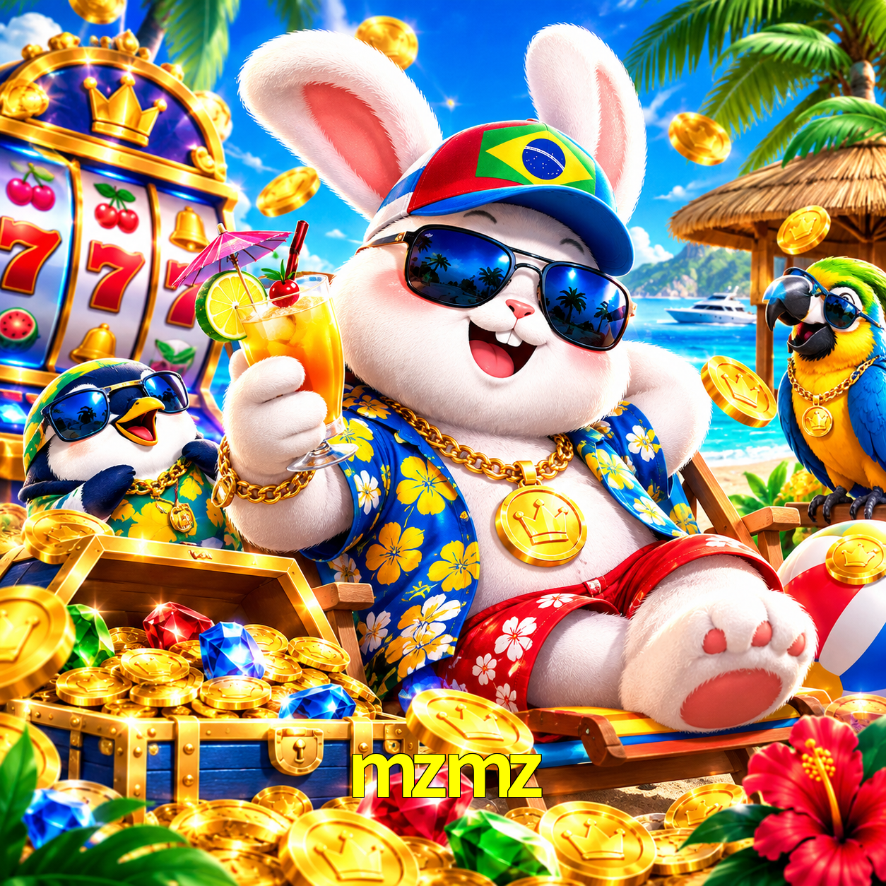 Imagem promocional da mzmz mostrando a plataforma e suas vantagens